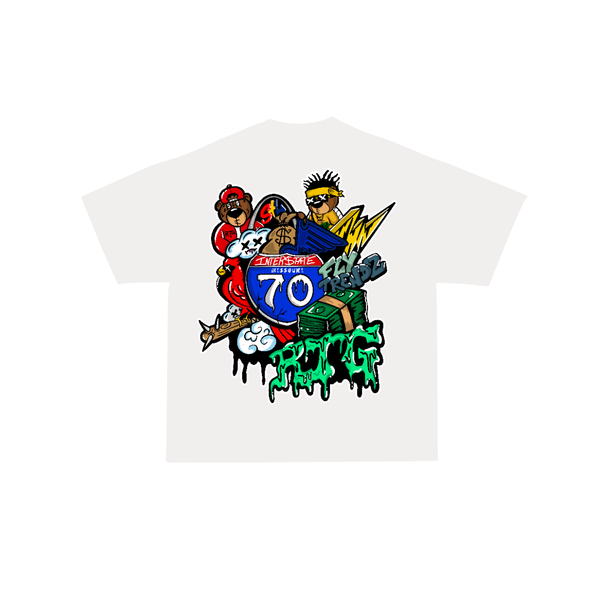RTG 70'S Logo Tee in White
